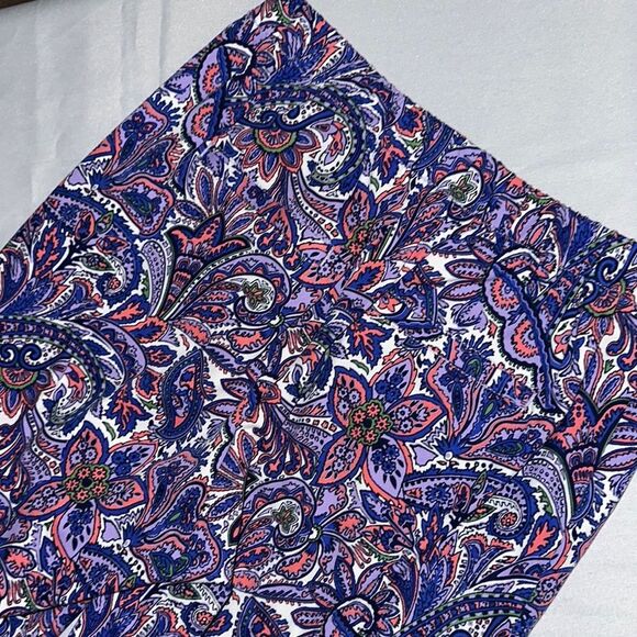 Isaac Mizrahi Vibrant Paisley Pants Size 6 - Picture 5 of 11